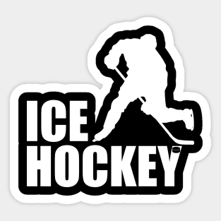 Stylish Ice Hockey Sticker